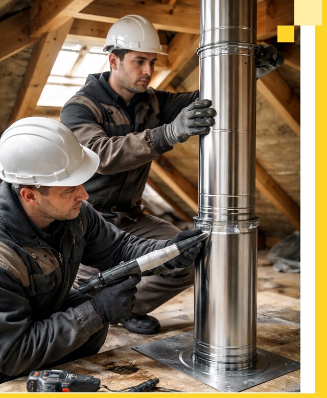Монтаж дымоходов для каминов в Протвине с гарантией качества