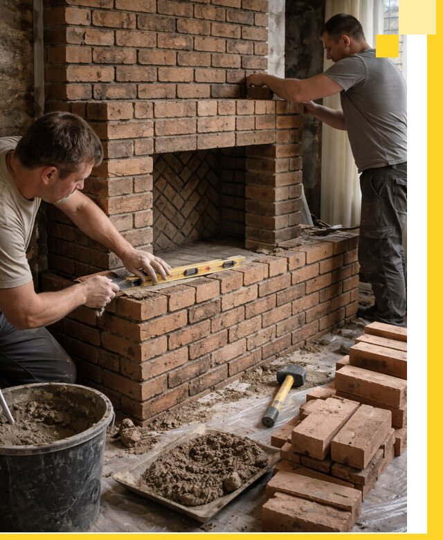 Изготовление и установка кирпичных каминов в Протвине