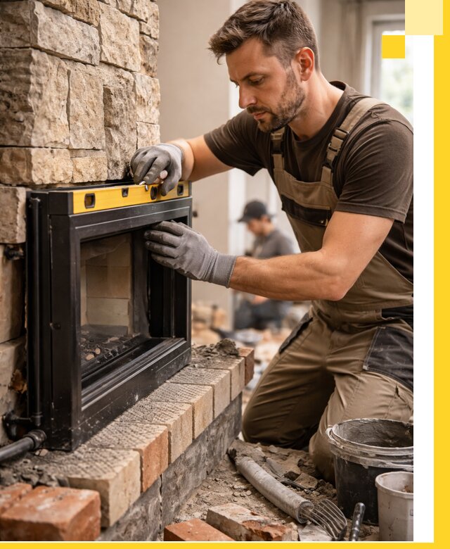 Дровяные камины под ключ в Протвине: монтаж, обустройство