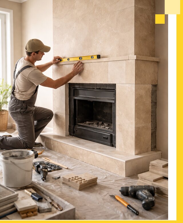 Установка и монтаж каминов в частном доме под ключ в Протвине