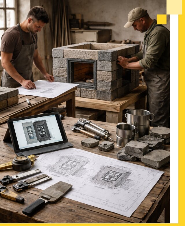 Разработка проектов печей с согласованием и монтажом в Протвине