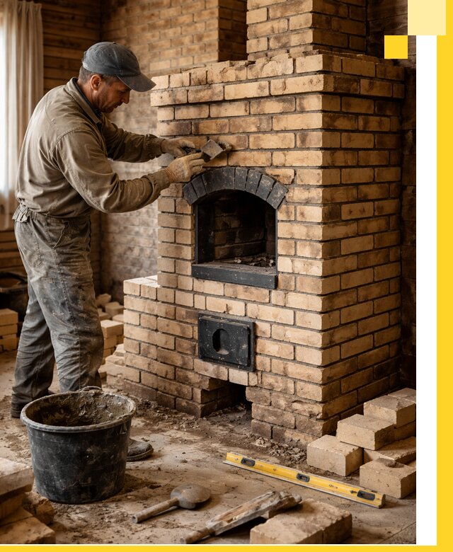 Кирпичные печи под ключ в Протвине: проектирование и кладка