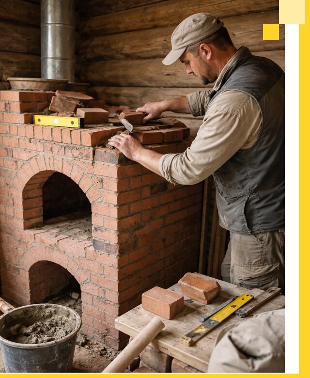 Изготовление и установка русских печей в Протвине под ключ