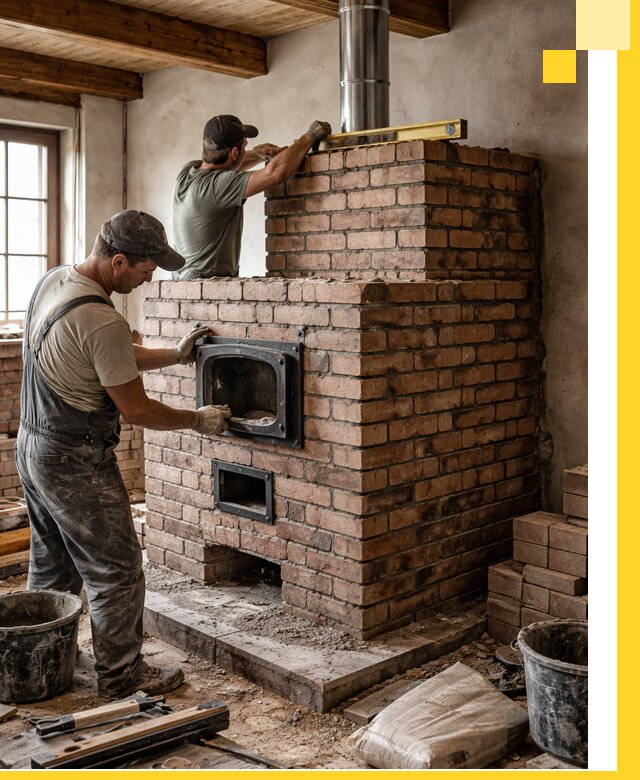 Печи для загородного дома под ключ в Протвине — монтаж и сервис