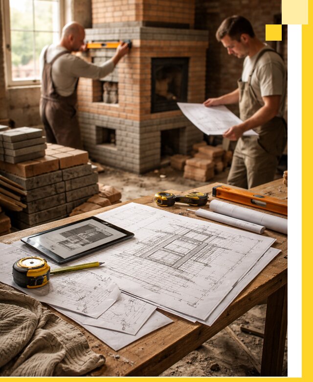 Проекты печей и каминов с индивидуальным дизайном в Протвине