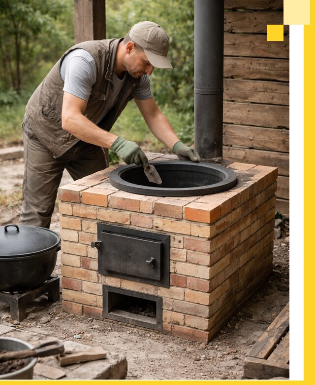 Изготовление и установка печей для казана в Протвине под ключ