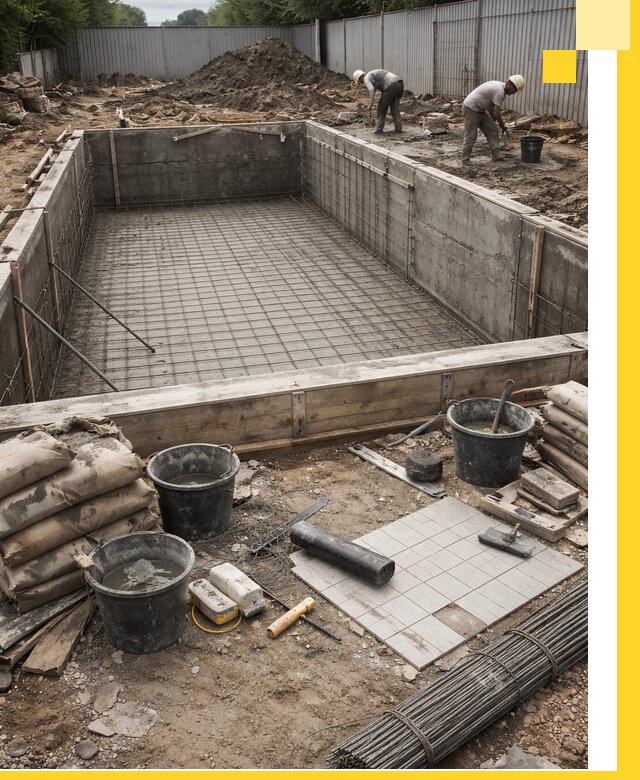 Строительство бассейнов под ключ в Протвине, дизайн и монтаж