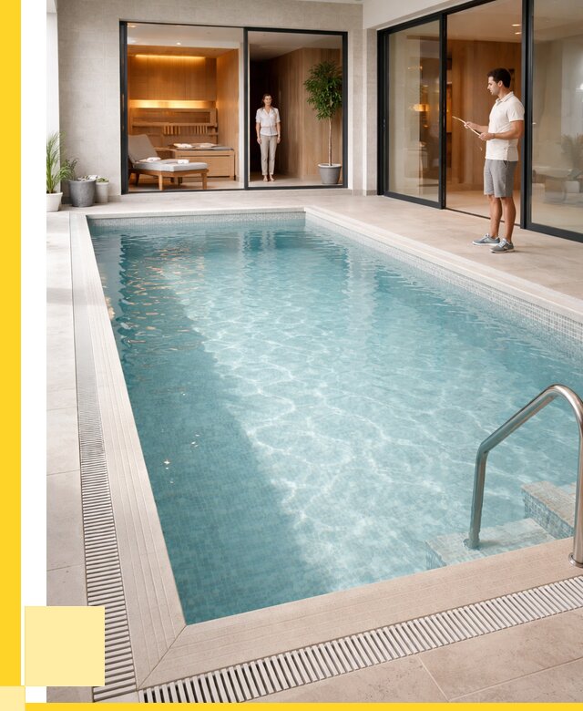 Отделка бассейна пленкой ПВХ в Протвине от 3561 р. - ЭриданПрн