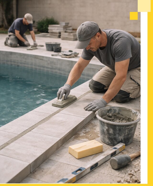 Отделка бассейнов в Протвине: декоративная отделка и гидроизоляция