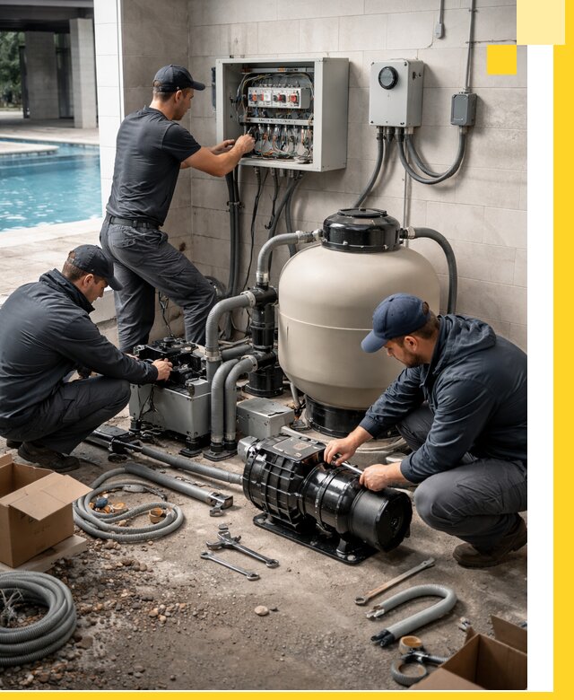 Профессиональный монтаж оборудования для бассейнов в Протвине