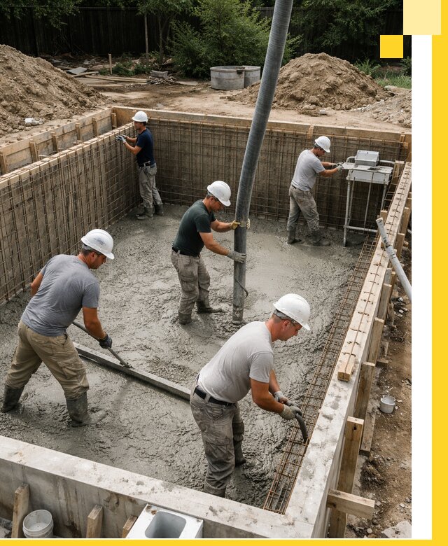 Строительство бетонных бассейнов под ключ в Протвине