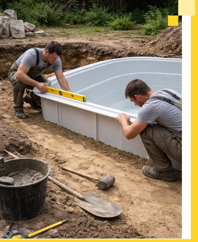 Производство и установка пластиковых бассейнов в Протвине под ключ