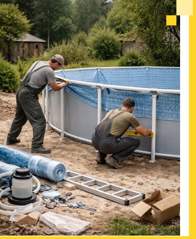 Установка и монтаж каркасных бассейнов в Протвине под ключ