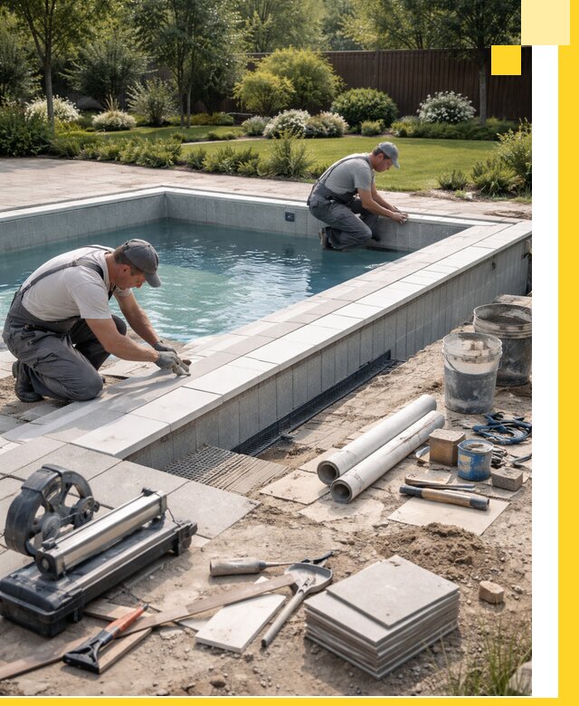 Строительство открытых бассейнов под ключ в Протвине профессионально