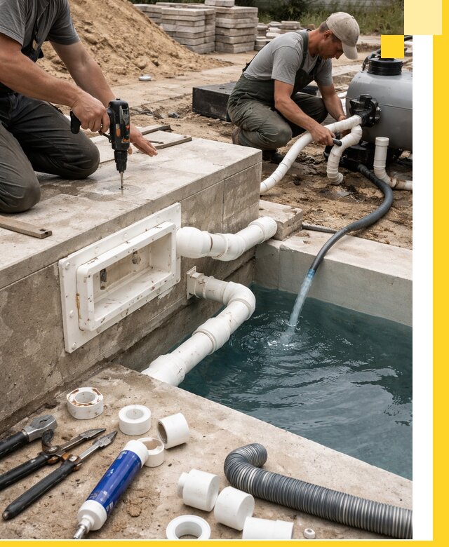Строительство скиммерных бассейнов под ключ в Протвине
