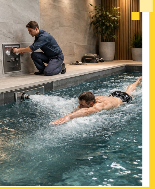 Проектирование и монтаж бассейнов с противотоком в Протвине