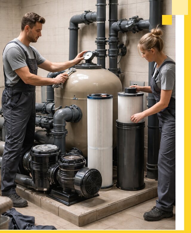 Фильтры и системы фильтрации для бассейнов в Протвине