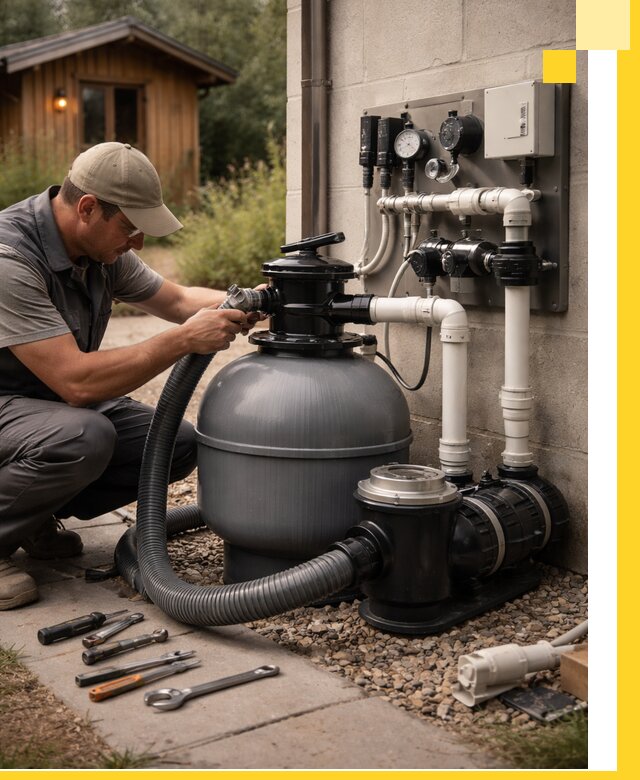 Продажа и монтаж фильтров и насосов для бассейнов в Протвине