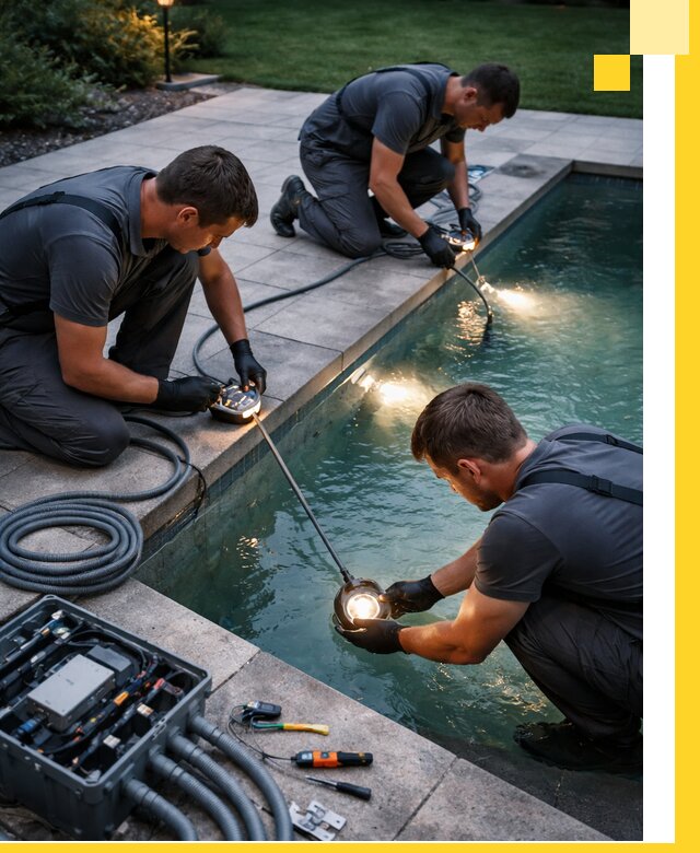 Профессиональное освещение бассейнов в Протвине: дизайн и монтаж