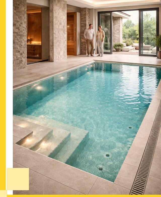 Бассейн во дворе в Протвине: проект, отделка от 1221000 р. | ЭриданПрн