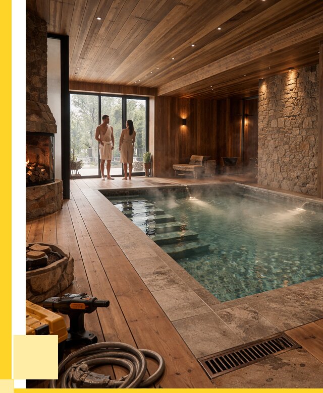 Проекты бань с бассейном под ключ в Протвине от 76313 р., ЭриданПрн