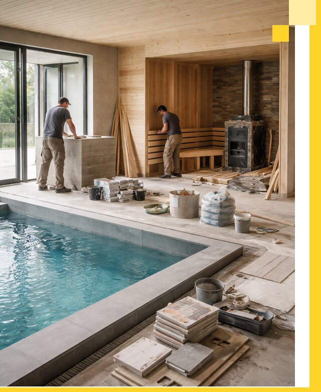 Проектирование и строительство бань с бассейном в Протвине