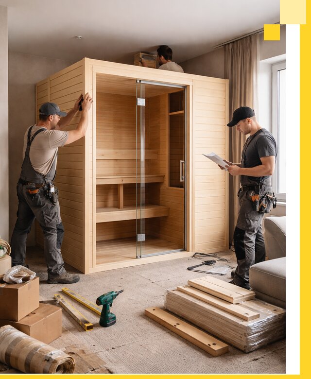 Установка и благоустройство саун в квартире в Протвине