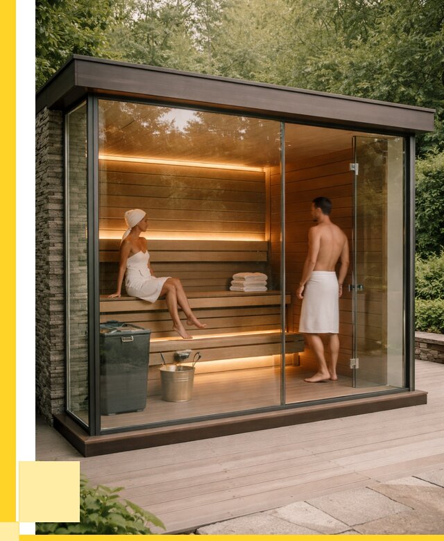 Сауна стеклянная и двери для сауны в Протвине от 254375 р. | ЭриданПрн