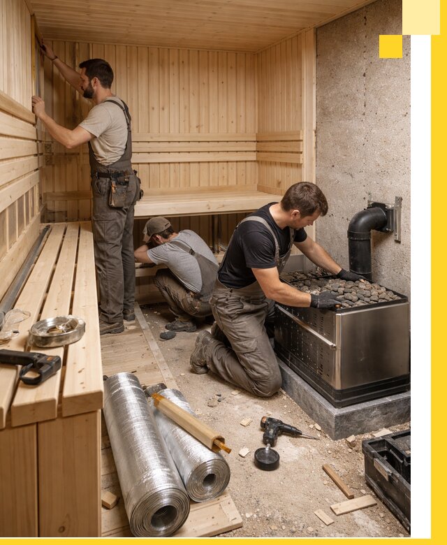 Индивидуальные сауны на заказ в Протвине под ключ, проект и монтаж