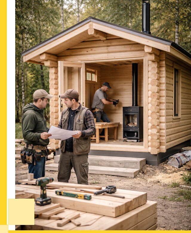 Монтаж бань под ключ в Протвине — от 203500 р. | ЭриданПрн