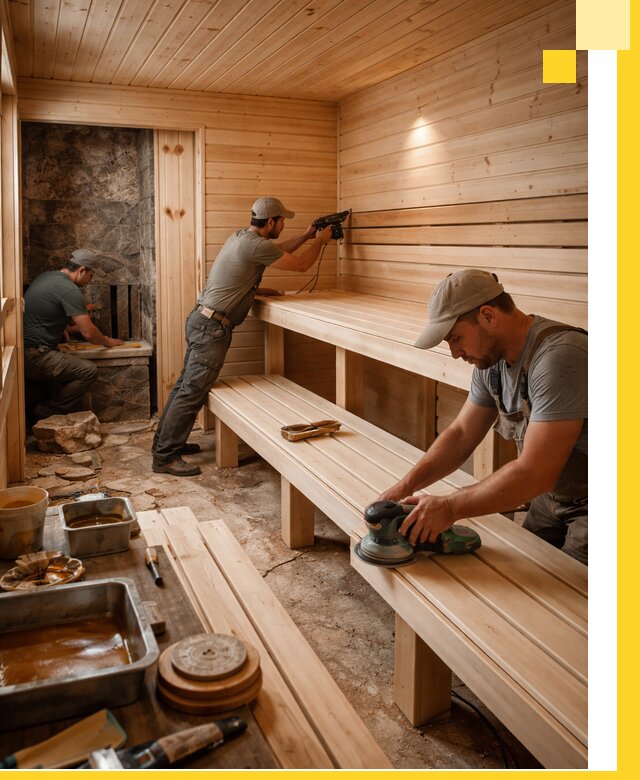 Профессиональная отделка бань в Протвине под ключ, с гарантией