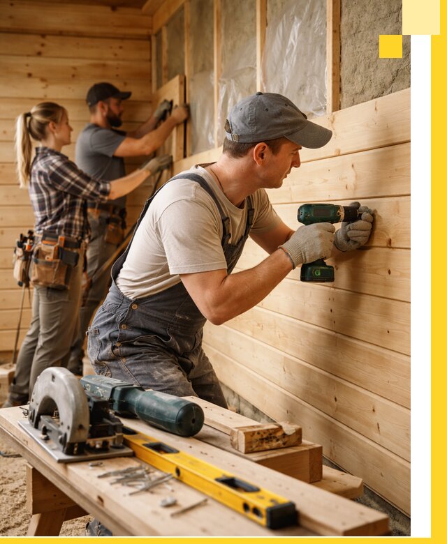 Обшивка бань под ключ в Протвине: отделка стен и потолков