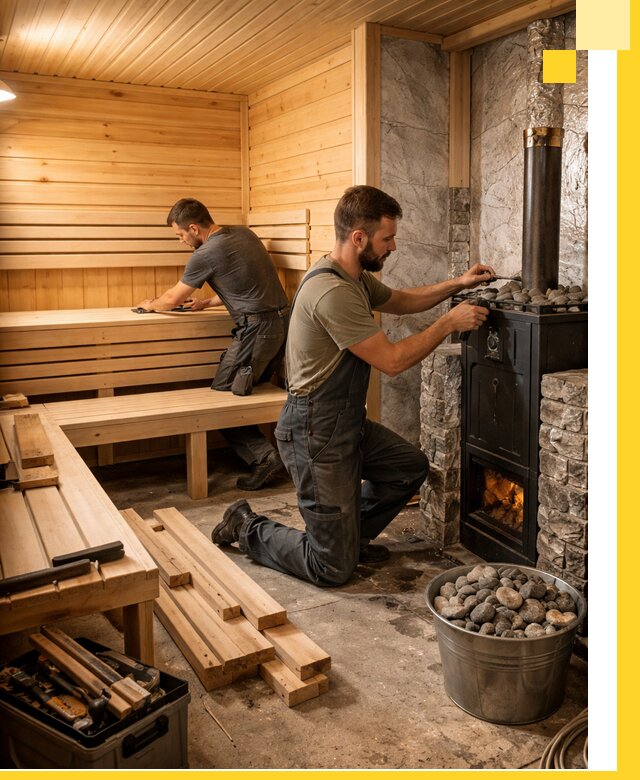 Дизайн и строительство интерьеров бань под ключ в Протвине