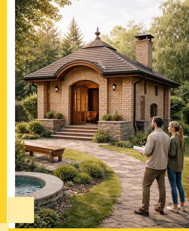 Проект кирпичной бани в Протвине от 30525 р. | ЭриданПрн