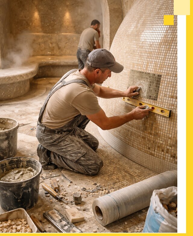 Хамам под ключ в Протвине: проектирование, строительство, отделка