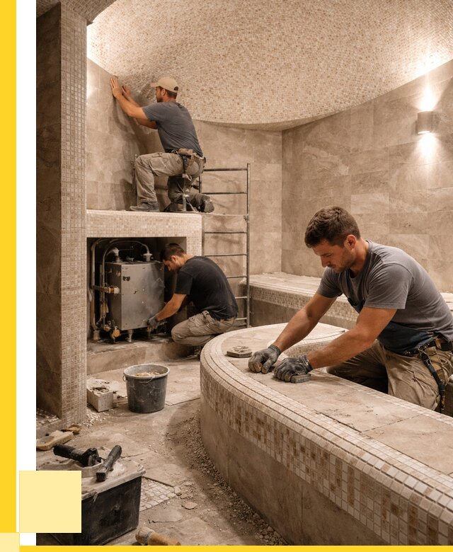 Монтаж хамамов под ключ в Протвине от 254375 р. ЭриданПрн