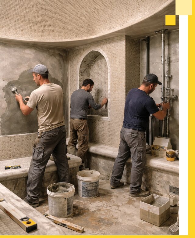 Профессиональный монтаж хамамов под ключ в Протвине с гарантией