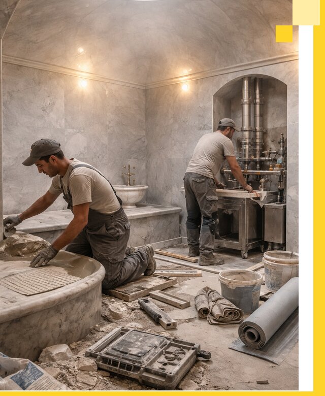 Строительство турецких бань хаммам под ключ в Протвине