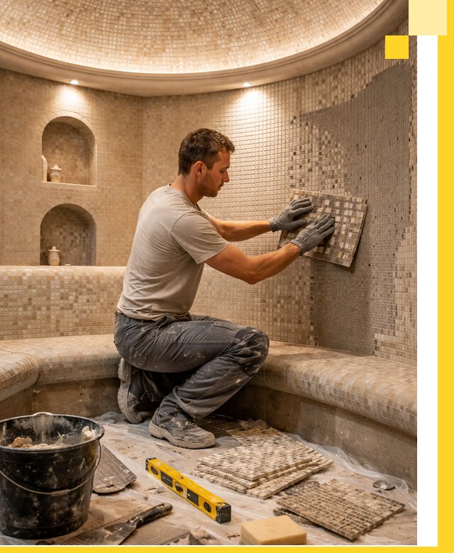 Устройство и монтаж домашнего хамама под ключ в Протвине