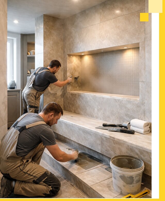 Профессиональное строительство хамама в квартире в Протвине