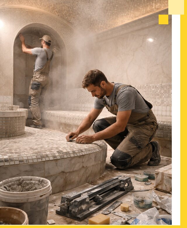 Профессиональный дизайн хамама и SPA под ключ в Протвине