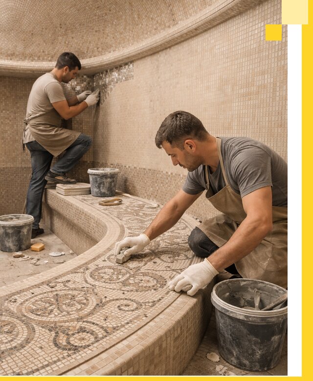 Плитка для хамама в Протвине, укладка, подбор и поставка