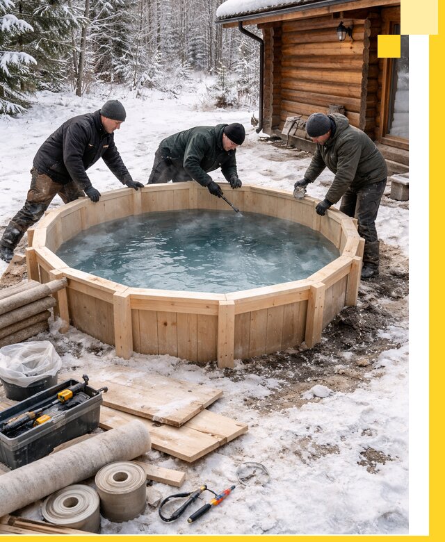 Изготовление и установка ледяных купелей под ключ в Протвине